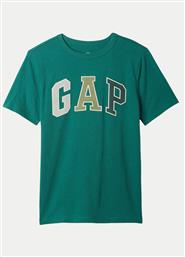 T-SHIRT 490406-01 ΠΡΑΣΙΝΟ REGULAR FIT GAP