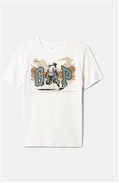 T-SHIRT 544192-00 ΛΕΥΚΟ REGULAR FIT GAP