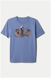 T-SHIRT 544192-02 ΜΠΛΕ REGULAR FIT GAP