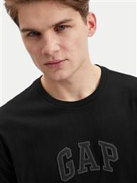 T-SHIRT 570044-02 ΜΑΥΡΟ REGULAR FIT GAP