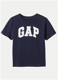 T-SHIRT 609749-02 ΣΚΟΥΡΟ ΜΠΛΕ REGULAR FIT GAP