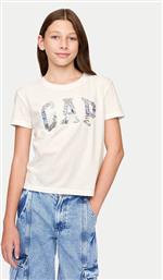 T-SHIRT 628663 ΛΕΥΚΟ REGULAR FIT GAP