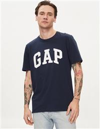 T-SHIRT 856659-04 ΣΚΟΥΡΟ ΜΠΛΕ REGULAR FIT GAP