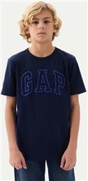 T-SHIRT 885753 ΣΚΟΥΡΟ ΜΠΛΕ REGULAR FIT GAP