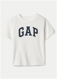 T-SHIRT 888285-02 ΛΕΥΚΟ REGULAR FIT GAP