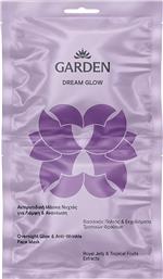 DREAM GLOW OVERNIGHT GLOW & ANTI-WRINKLE FACE MASK ΑΝΤΙΡΥΤΙΔΙΚΗ ΜΑΣΚΑ ΝΥΚΤΟΣ ΓΙΑ ΛΑΜΨΗ & ΑΝΑΝΕΩΣΗ ΜΕ ΒΑΣΙΛΙΚΟ ΠΟΛΤΟ & ΧΑΒΙΑΡΙ 2X8ML GARDEN