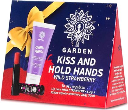 PROMO KISS & HOLD HANDS WILD STRAWBERRY SPF15 PROTECTING LIP BALM 5.20G & RICH TEXTURE HAND CREAM FOR DRY, CHAPPED HANDS 30ML GARDEN