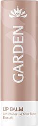 VITAMIN E & SHEA BUTTER LIP BALM ΑΠΑΛΟ ΕΝΥΔΑΤΙΚΟ ΒΑΛΣΑΜΟ ΧΕΙΛΙΩΝ ΠΟΥ ΧΑΡΙΖΕΙ ΛΑΜΨΗ & ΘΡΕΨΗ 5.2G - BISCUIT GARDEN