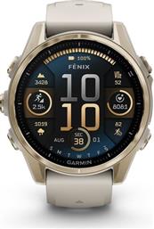 FēNIX 8 43MM SAPPHIRE SOFT GOLD WITH FOG GRAY AND DARK SANDSTONE SMARTWATCH GARMIN