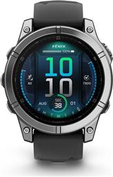 FēNIX E 47MM SILVER WITH BLACK SMARTWATCH GARMIN