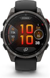 FENIX 8 PRO 47MM AMOLED SAPPHIRE TITANIUM CARBON GRAY DLC WITH BLACK AND PEBBLE GRAY SMARTWATCH GARMIN