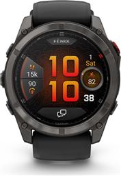 FENIX 8 PRO 51MM AMOLED SAPPHIRE TITANIUM CARBON GRAY DLC WITH BLACK AND PEBBLE GRAY SMARTWATCH GARMIN