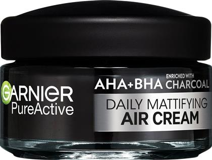 SKINACTIVE DAILY MATTIFYING AIR CREAM 3 IN 1 FOR BLEMISH-PRONE SKIN ΚΡΕΜΑ ΠΡΟΣΩΠΟΥ ΜΕ ΑΝΘΡΑΚΑ ΓΙΑ ΛΙΠΑΡΕΣ ΕΠΙΔΕΡΜΙΔΕΣ ΜΕ ΑΤΕΛΕΙΕΣ 50ML GARNIER