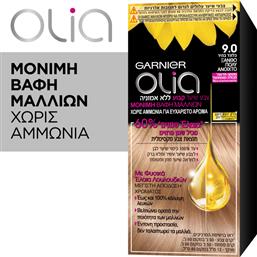 ΒΑΦΗ MΑΛΛΙΩΝ ΞΑΝΘΟ ΠΟΛΥ ΑΝΟΙΧΤΟ NO 9.0 OLIA (50G) GARNIER