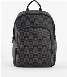 ΑΝΔΡΙΚΟ BACKPACK ΜΕ GEOMETRICAL PRINT ΚΑΙ ΜΕΤΑΛΛΙΚΟ ΛΟΓΟΤΥΠΟ - V4AI-11901 ΜΑΥΡΟ GAUDI