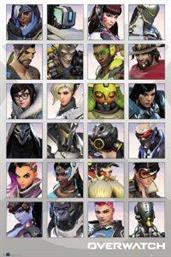 POSTER OVERWATCH-CHARACTER-PORTRAITS 61 X 91.5 CM GB EYE