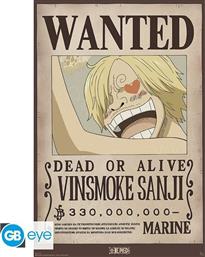 ΑΦΙΣΑ ONE PIECE VINSMOKE SANJI WANTED ΚΑΘΕΤΗ 61X92 CM GBEYE