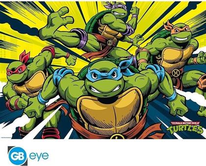 ΑΦΙΣΑ TEENAGE MUTANT NINJA TURTLES - TURTLES IN ACTION ΟΡΙΖΟΝΤΙΑ 92X61 CM GBEYE