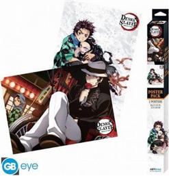 ΑΦΙΣΕΣ DEMON SLAYER: KIMETSU NO YAIBA - KEY ART CHIBI 2 ΤΜΧ ΚΑΘΕΤΗ/ΟΡΙΖΟΝΤΙΑ 52X38 CM GBEYE