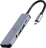 A-CM-COMBO5-02 USB TYPE-C 5-IN-1 MULTI-PORT ADAPTER GEMBIRD από το e-SHOP