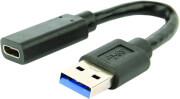 A-USB3-AMCF-01 USB 3.1 AM TO TYPE-C FEMALE ADAPTER CABLE 10 CM BLACK GEMBIRD