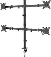 ADJUSTABLE DESK 4-DISPLAY MOUNTING ARM (RTS) 13'-32' BLACK MA-D4-01 GEMBIRD