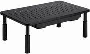 ADJUSTABLE MONITOR STAND WITH DRAWER RECTANGLE BLACK MS-TABLE-D-01 GEMBIRD