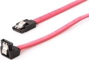 CC-SATAM-DATA90-0.3M SATA 3 DATA CABLE 90 DEGREE WITH METAL CLIPS 30CM GEMBIRD