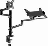 DESK MOUNTED ADJUSTABLE MONITOR ARM WITH NOTEBOOK TRAY GEMBIRD