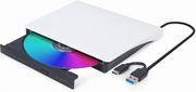 EXTERNAL USB DVD DRIVE BLACK-WHITE DVD-USB-031-BW GEMBIRD