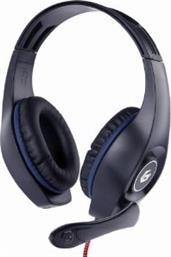 GHS-05-B GAMING HEADSET WITH VOLUME CONTROL, BLUE-BLACK, 3.5 MM GEMBIRD