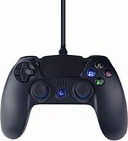 JPD-PS4U-01 WIRED VIBRATION GAME CONTROLLER FOR PLAYSTATION 4 OR PC BLACK GEMBIRD