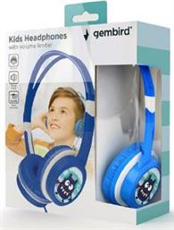MHP-JR-B KIDS HEADPHONES WITH VOLUME LIMITER BLUE GEMBIRD από το PLUS4U