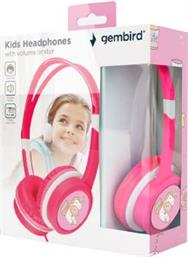 MHP-JR-PK KIDS HEADPHONES WITH VOLUME LIMITER PINK GEMBIRD