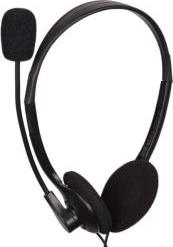 MHS-123 STEREO HEADSET WITH VOLUME CONTROL BLACK GEMBIRD