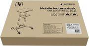 MOBILE LECTURE DESK WITH CASTER WHEELS BLACK TVS-DESK-01-BK GEMBIRD
