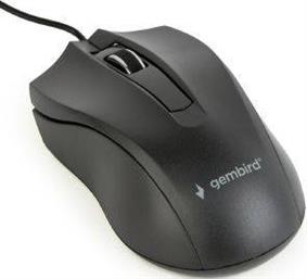 MUS-3B-01 OPTICAL MOUSE BLACK GEMBIRD από το PLUS4U