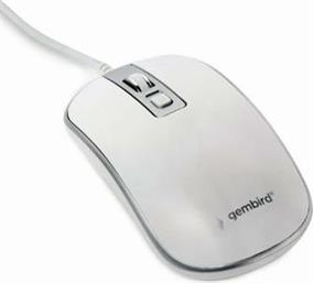 MUS-4B-06-WS OPTICAL MOUSE USB WHITE/SILVER GEMBIRD