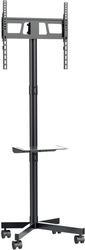 TV FLOOR STAND TILT WITH CASTER WHEELS 32'-55' BLACK TVS-55T-03 GEMBIRD
