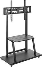 TV FLOOR STAND WITH CASTER WHEELS, 37'' - 100'' GEMBIRD