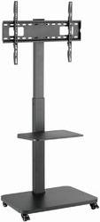 TV FLOOR STAND WITH CASTER WHEELS 37'-75' VESA 600X400 BLACK TVS-75S-02 GEMBIRD