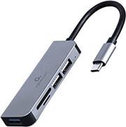 UHB-CM-CRU3P1U2P2-01 USB TYPE-C 3-PORT USB HUB (USB3.1 + USB 2.0) WITH CARD READER GEMBIRD