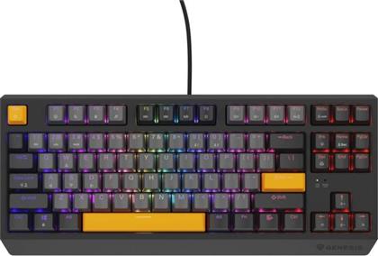THOR 230 GAMING ΜΗΧΑΝΙΚΟ ΕΝΣΥΡΜΑΤΟ USB ΠΛΗΚΤΡΟΛΟΓΙΟ RGB ΓΚΡΙ (US) GENESIS