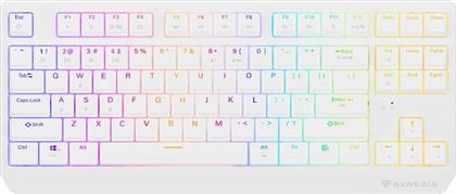 THOR 230 GAMING ΜΗΧΑΝΙΚΟ ΕΝΣΥΡΜΑΤΟ USB ΠΛΗΚΤΡΟΛΟΓΙΟ RGB ΛΕΥΚΟ (US) GENESIS