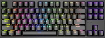 THOR 404 GAMING ΜΗΧΑΝΙΚΟ ΕΝΣΥΡΜΑΤΟ USB ΠΛΗΚΤΡΟΛΟΓΙΟ RGB ΜΑΥΡΟ (US) GENESIS