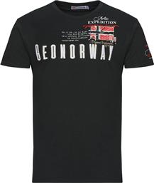 T-SHIRT ΜΕ ΚΟΝΤΑ ΜΑΝΙΚΙΑ JASON GEOGRAPHICAL NORWAY