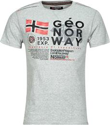 T-SHIRT ΜΕ ΚΟΝΤΑ ΜΑΝΙΚΙΑ JIVY GEOGRAPHICAL NORWAY