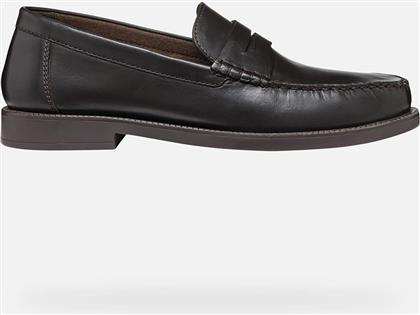 ΑΝΔΡΙΚΑ ΔΕΡΜΑΤΙΝΑ LOAFERS ''RECANATI'' - U55HVD00043C6009 ΚΑΦΕ GEOX