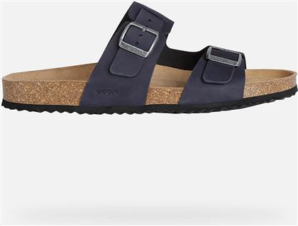 ΑΝΔΡΙΚΑ NUBUCK ΣΑΝΔΑΛΙΑ ''GHITA'' - U159VB00032C4002 ΜΠΛΕ ΣΚΟΥΡΟ GEOX