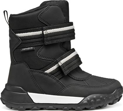 ΜΠΟΤΕΣ ΧΙΟΝΙΟΥ J TREKKYUP B ABX J56MBB 050FU C9999 D ΜΑΥΡΟ GEOX